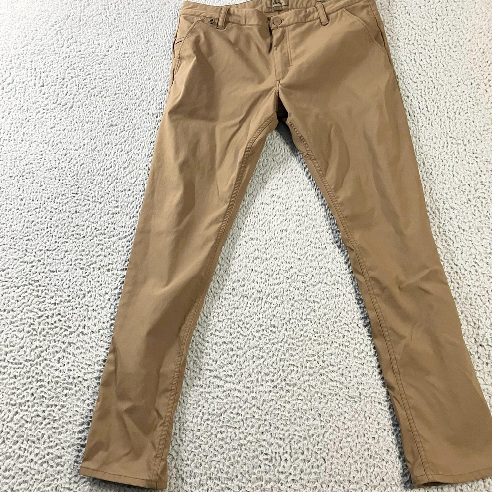 Imperial Motion Liberty Chino Pants Mens‎ 36x32 Beige Slim Fit Stretch Tech